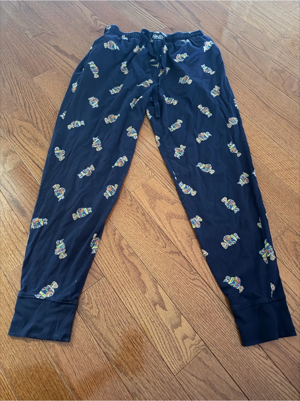 Polo Ralph Lauren size Medium Navy Blue bear pajama pants